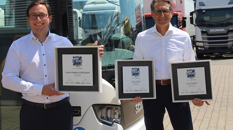 Der ETM Award 2020 geht dreimal an Scania.