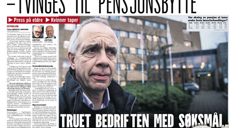 Blogg: Unio tar feil om innskuddspensjon