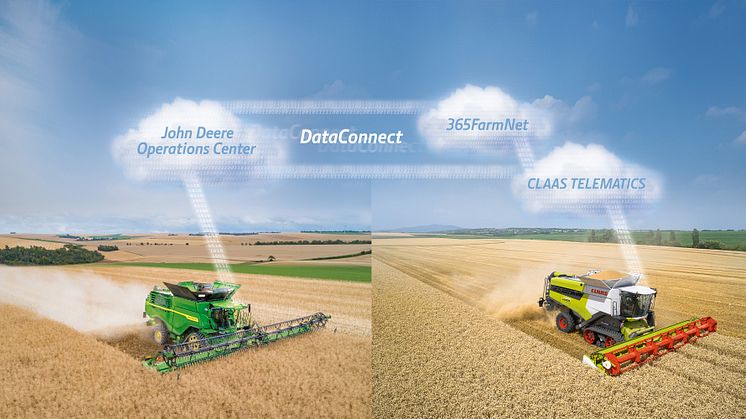 Nu kan lantbrukare fritt utbyta maskindata mellan CLAAS och John Deere.