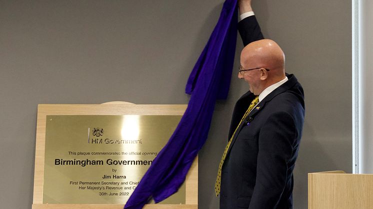 HMRC CEO Jim Harra formally opens Birmingham Regional Centre