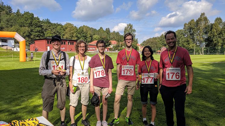 Stora delar av familjen Wheeler och Udd trampade runt i promenadklassen.