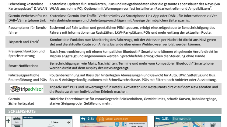 Datenblatt Garmin dēzl 780 LMT-D EU