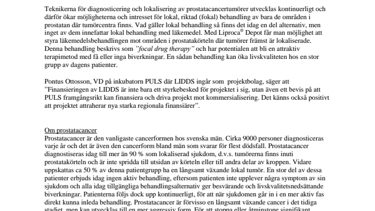 LIDDS tar in 11,6 miljoner kronor 