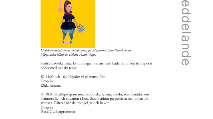 Fira Internationella Kvinnodagen med Stadsbiblioteket!