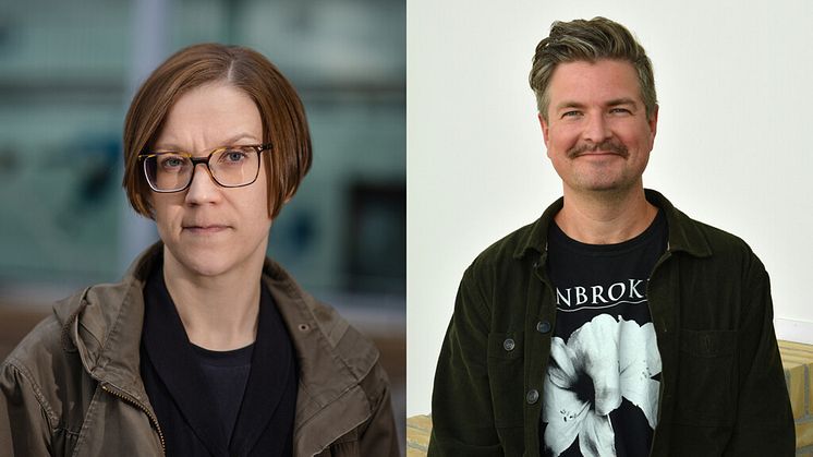 Genusforskaren Hanna Bäckström Olofsson och sociologen Johan Örestig, båda verksamma vid Umeå universitet.
