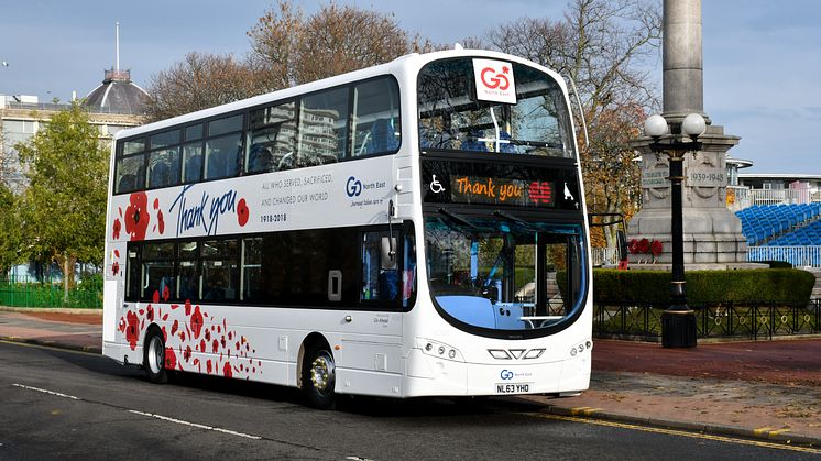 Go North East offers free bus travel for veterans and members of the Armed Forces