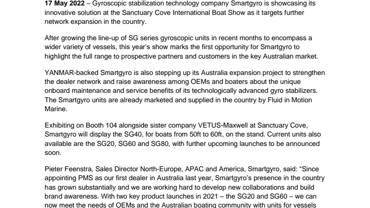 17 May 2022 - Smartgyro Brings Unique Stabilization Solution to Sanctuary Cove.pdf