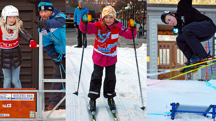 Förra årets snöfest i Kungsträdgården blev en succé. Foto: Lotte Jernberg/Svenska Skidförbundet