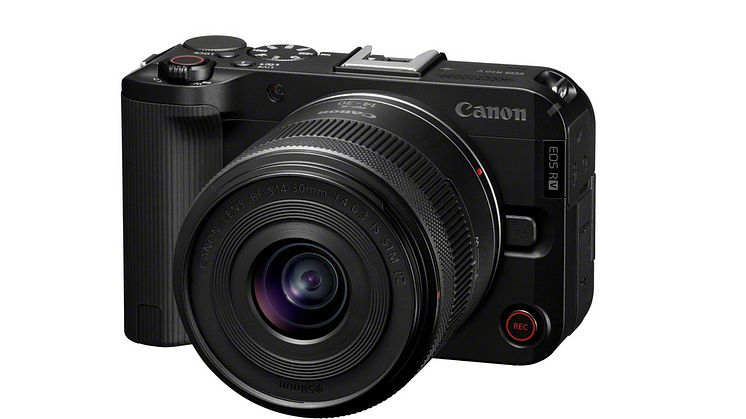 10_Canon EOS R50 V_Black_FrontSlantLeft_Canon RF-S 14-30mm F4-6.3 IS STM PZ(BK).jpg