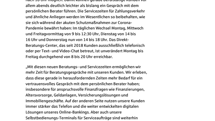 Stadtsparkasse München bietet ihren Kunden mehr Zeit für Beratung