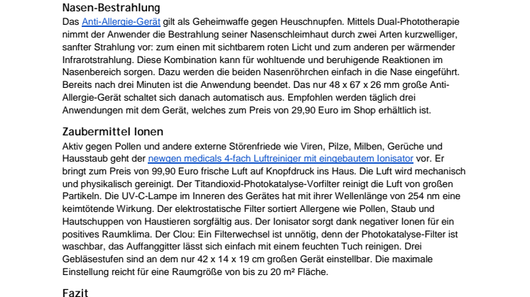 Heuschnupfen: So haben Pollen keine Chance