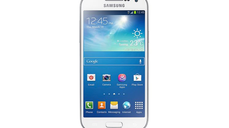 Galaxy S4 mini (hvit front)