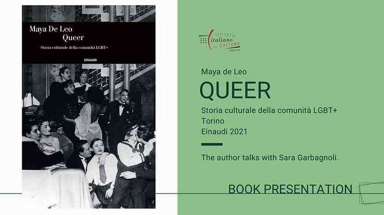 Presentation of "Queer" a book about the LGBT+ history by Maya De Leo