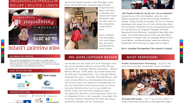 Programm und Übersichtsplan des 6. Passagenfests