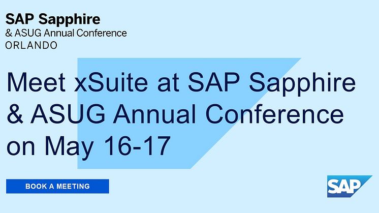 xSuite at SAP Sapphire & ASUG Annual Conference 2023