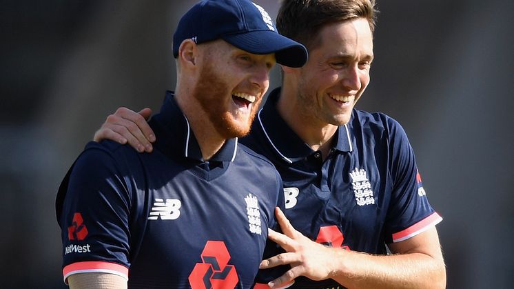 Ben Stokes (L)  with Chris Woakes