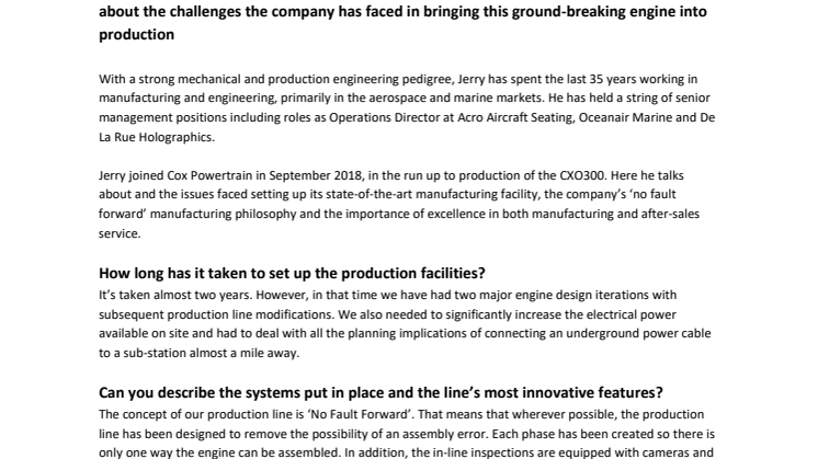 From Concept to Reality: The challenges of taking a breakthrough diesel outboard to production