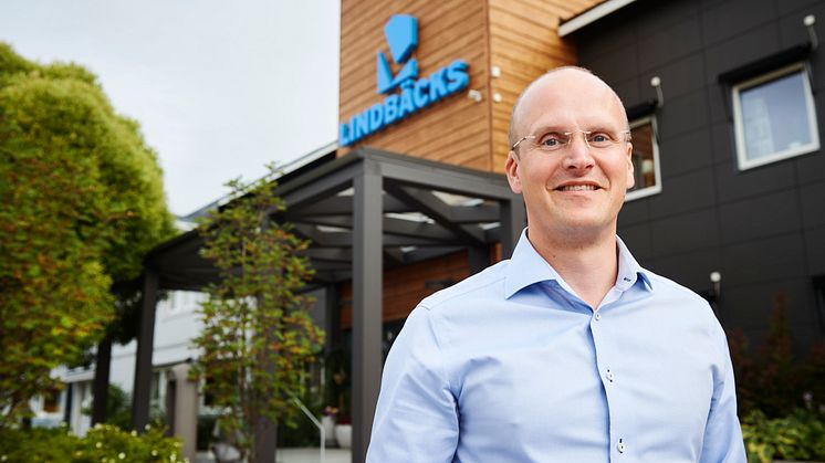 Markus Holmlund, affärschef och vice vd på Lindbäcks Bygg.