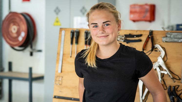 Katrine Dyhl Rasmussen vil være lastbilchauffør.