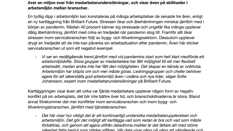 Pressmeddelande_Stor arbetsmiljöundersökning - mer stress och mycket bråk på jobbet.pdf