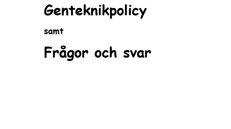 GMO  LRFs genpolicy