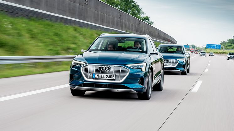3x Audi e-tron 55 quattro på langturstest