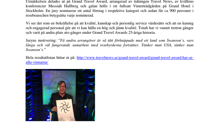 Swanson's bäst för 10:e året i rad!