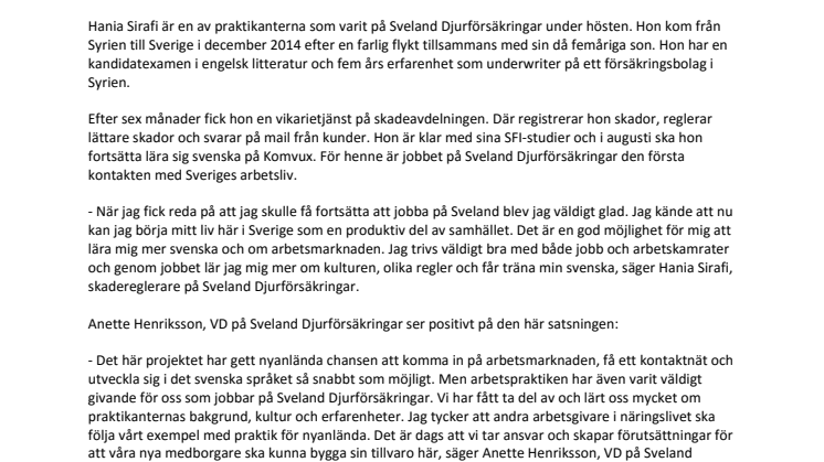 Praktikplats för nyanlända ledde till jobb 
