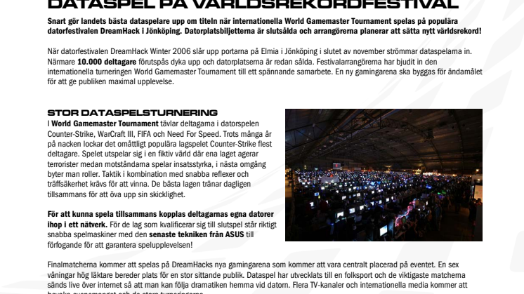 Dataspel på världsrekordfestival