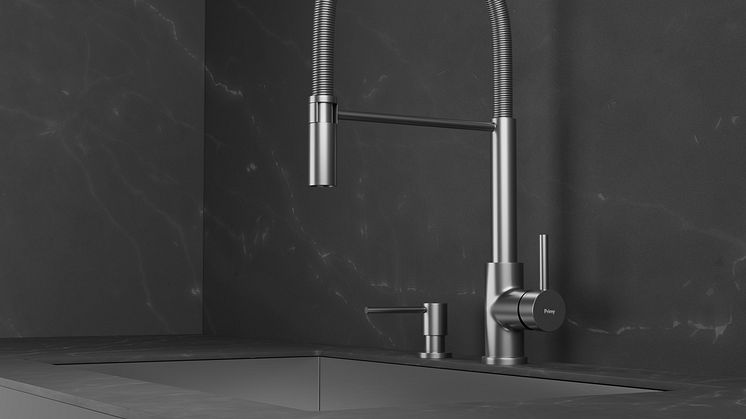 Primy Köksblandare Steel Pro 30080 & Primy Tvålpump Steel Clean Dispenser 35000 -2
