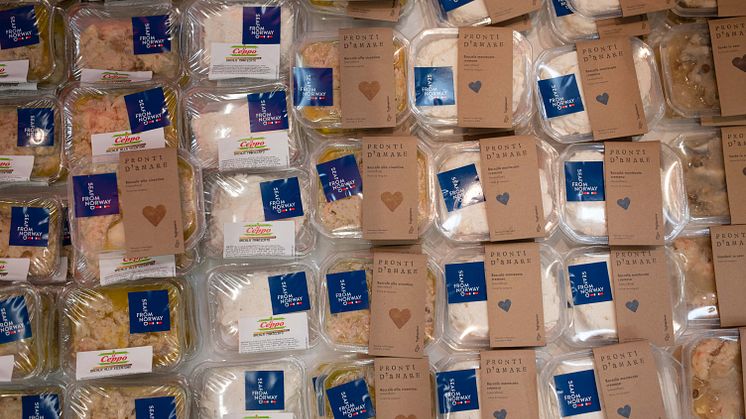Gryteklarte produkter i italiensk butikk