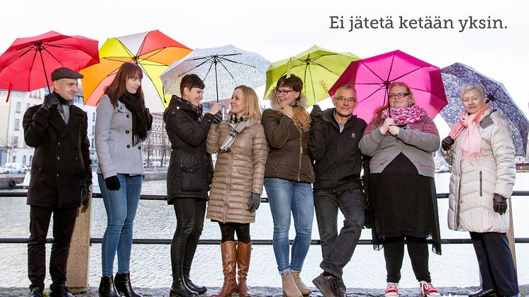 Jokaisen mielenterveys on arvokas. Ei jätetä ketään yksin.