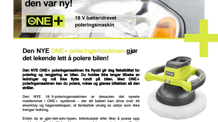 Bilen skinner som om den var ny!
