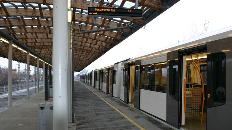 T-banen - holdeplass