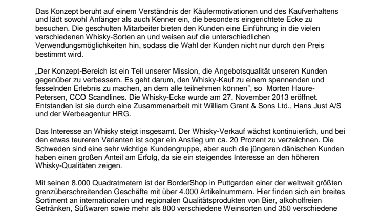 Scandlines BorderShop erhält Preis für den besten „Shop in Shop”