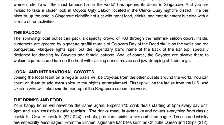 Get up close with Coyote Ugly Saloon – the world’s most famous bar is open
