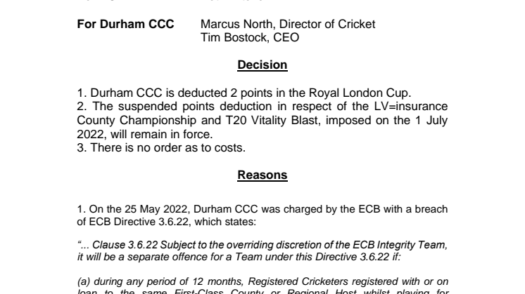 CDC Panel decision - Durham (August 2022).pdf