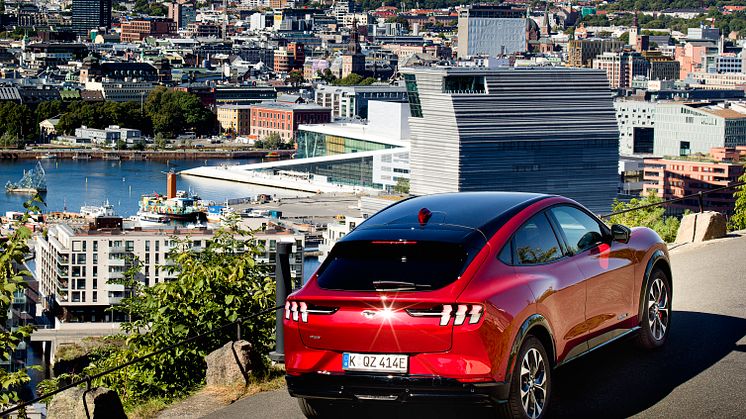 Mustang Mach-E 2020 Norge Oslo Bergen Aurland Flåm