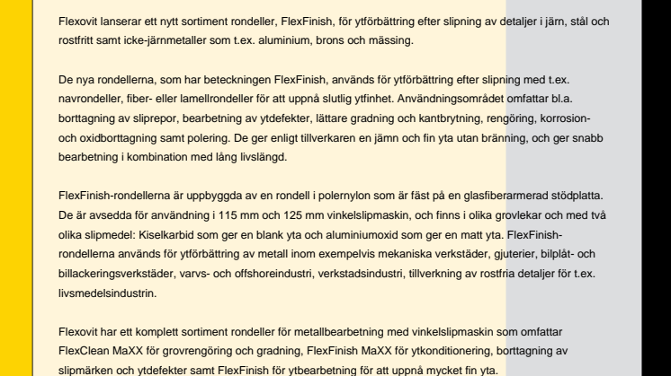 Snabbare ytförbättring med nya rondeller