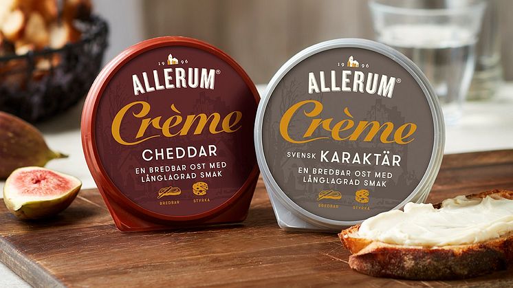 Allerum Crème lanseras med smakerna Svensk Karaktär och Cheddar.