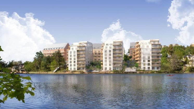 Detaljplan har vunnit laga kraft för Riksbyggens kommande kvarter Svartviks strand i Upplands-Bro