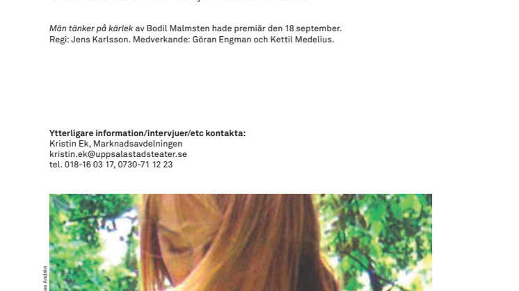 MÖT BODIL MALMSTEN PÅ UPPSALA STADSTEATER