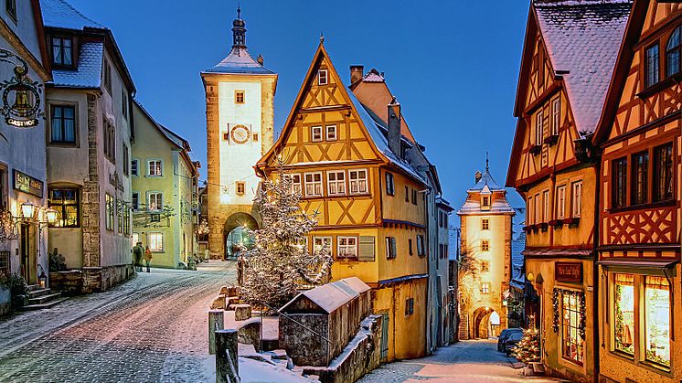 Rothenburg ob der Tauber (Bayern): Plönlein, Weisser Turm. © Willi Pfitzinger/Rothenburg Tourismus Service