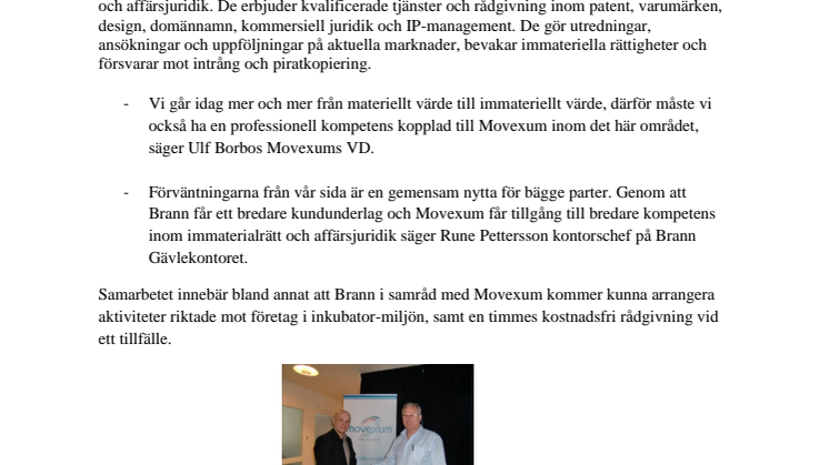 Nytt samarbete inom immaterialrätt och affärsjuridik