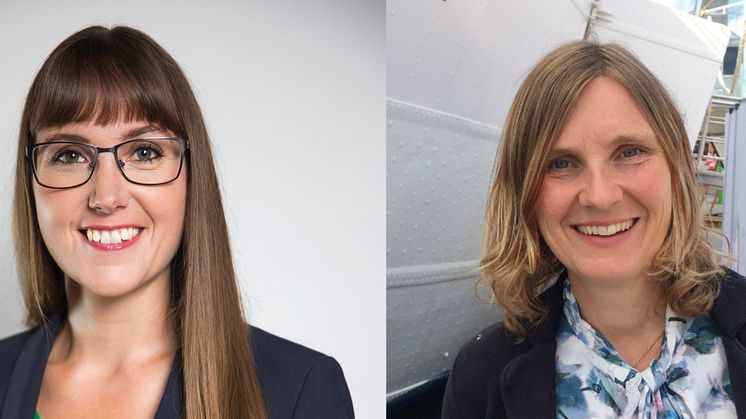 ​Johanna Ode, bostadspolitisk expert och verksamhetsutvecklare och ​Mari-Louise Persson, energistrateg Riksbyggen.