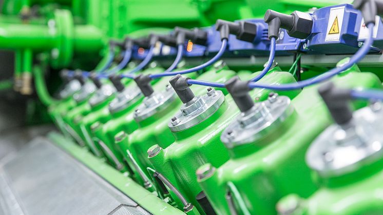 Der Generator des Biomasse-Heizkraftwerks macht die klimafreundliche Energieerzeugung möglich.