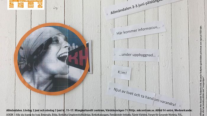 Ordfront deltar under Allmändalen i Fittja