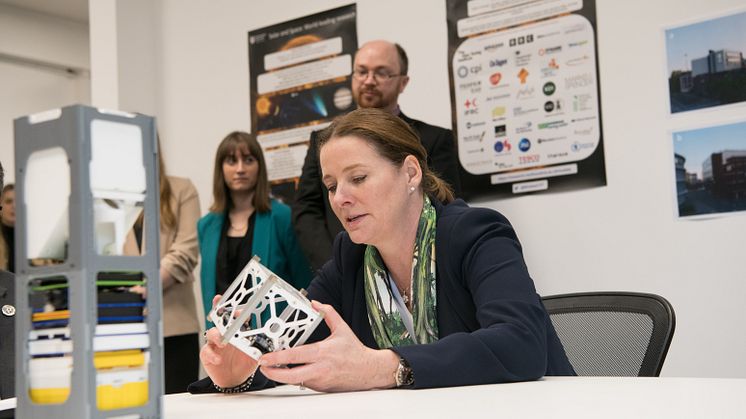 GK finding out more about solar and space research at NU