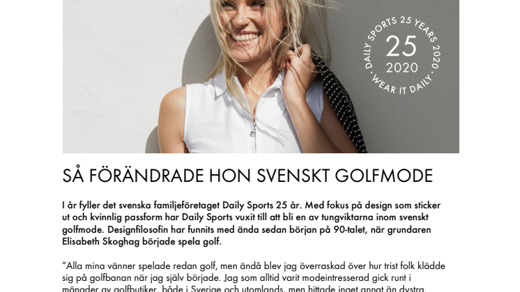 SÅ FÖRÄNDRADE HON SVENSKT GOLFMODE
