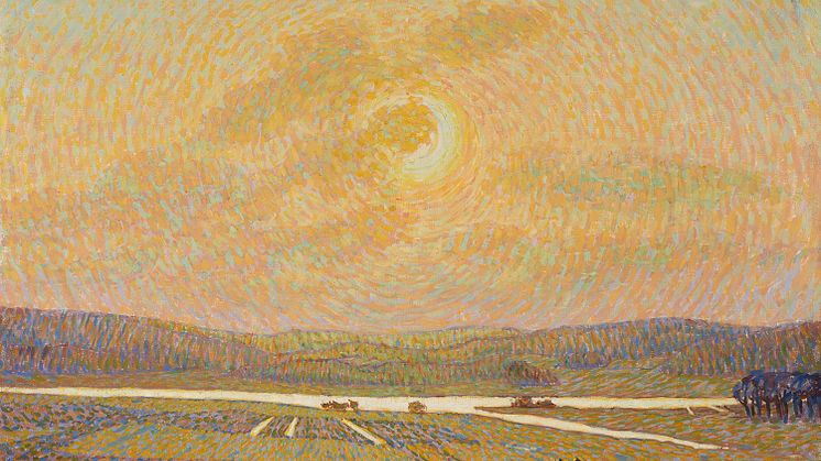 Ester Almqvist, Novemberplöjning, 1914. Olja på duk, 112 x 128,5 cm. Foto: Jönköpings Läns Museum